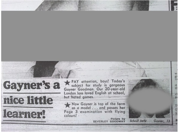 14a. The Sun newspaper, Page 3, Rupert Murdoch, sexualisation of girls, infantilisation